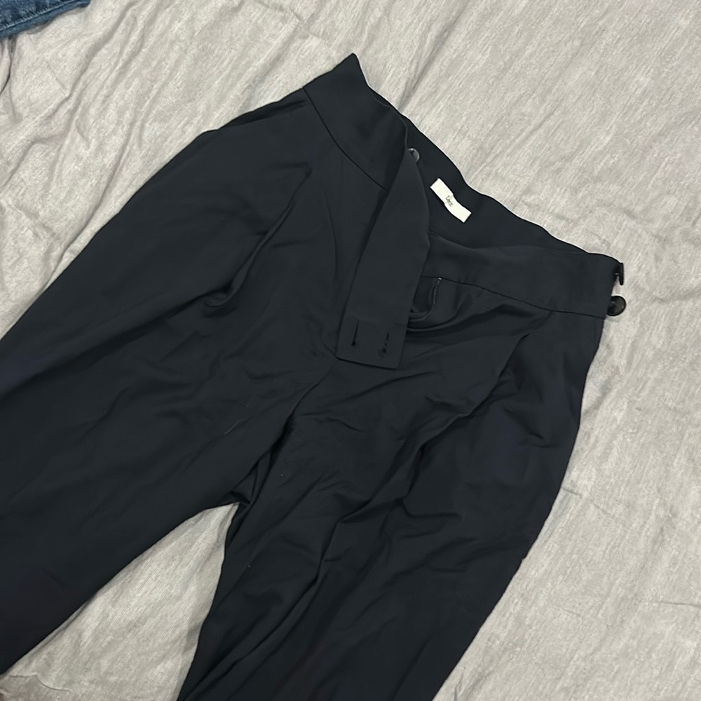 Lewit navy high rise trouser